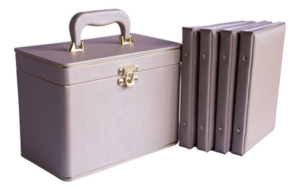 Álbum E Maleta Champanhe 15x21 320 Fotos 1