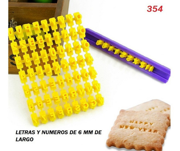 Marcadores De Textura / Sellos - Letras Y Numeros   (354) 1