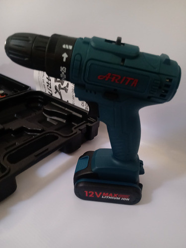 Parafusadeira Arita 12v Com Kit De Bits 1350 Rpm 1
