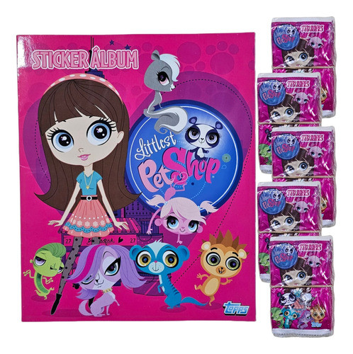 Figuritas Little Pet Shop Album + 100 Sobres 0