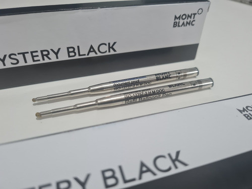 2 Refil Carga Balpen Balpoint Cor Preta P/ Caneta Montblanc 1