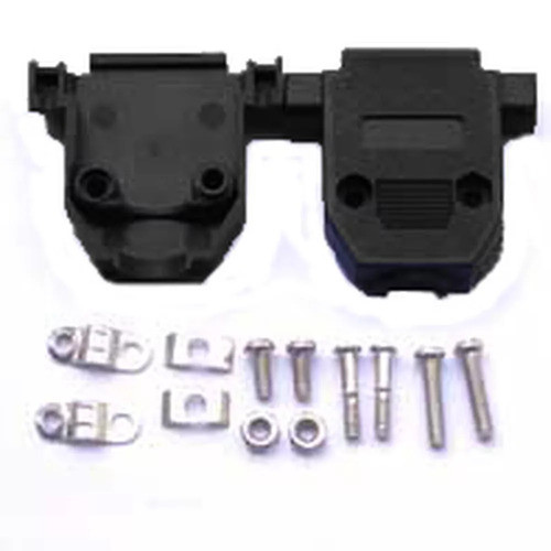 10 Peças - Capa Db15 P/ 2 Fileiras Kit Curto Preta Promoção 1