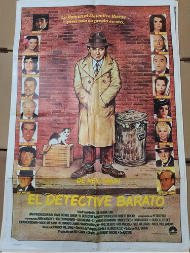 Afiche Cine Original-nuevo-1082- El Detective Barato 0