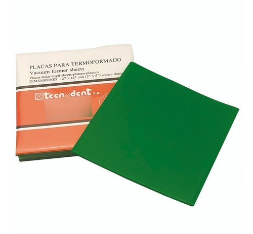 Lc-119 Placa Protector Bucal Verde 0.150 X 5 - Tecnodent 0