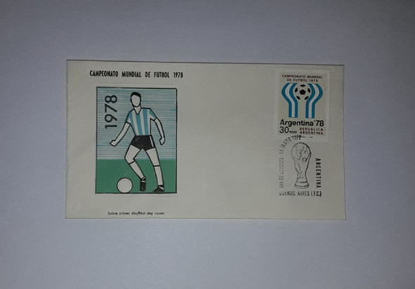 Sobre Primer Día Emisión 1977 Campeonato Mundial Futbol 0