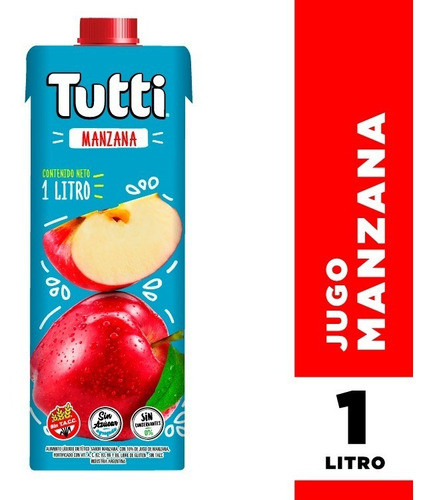 Jugo Tutti Manzana 1 Lt X2 1
