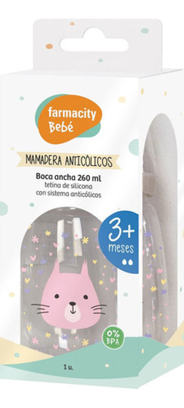 Mamadera Mediana Anticólicos 3+ Meses Farmacity Bebé X 260ml 0