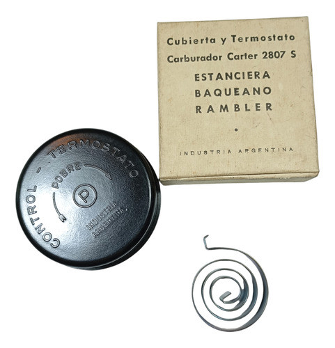 Termostato Y Cubierta Carburador Carter 2807s Estanciera Wcd 1