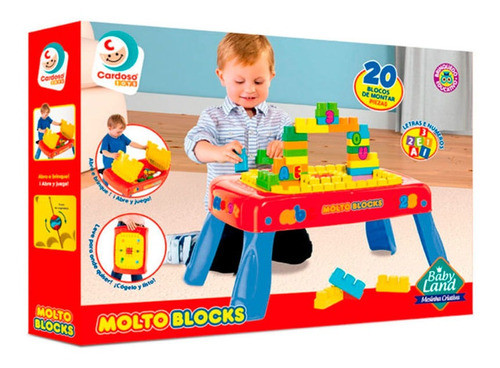 Mesa Creativa Con 20 Bloques Incluidos Original Lionels 1