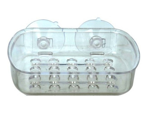 Jabonera De Acrilico Con Sopapa  Pvc Medida: 14x10cm 0
