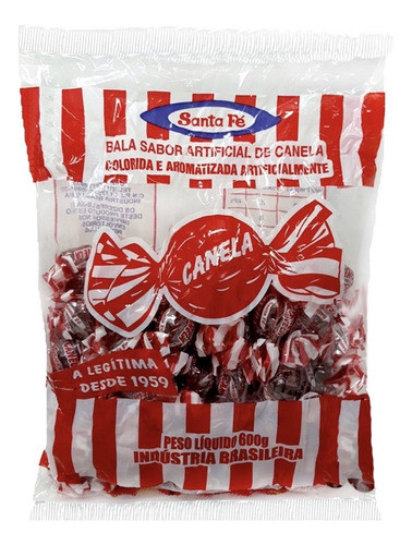Bala De Canela Santa Fé 600g - 3 Pacotes 1