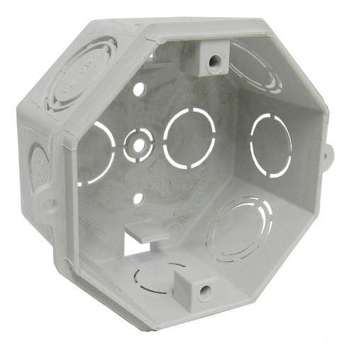 Caja De Embutir Octogonal Chica 9x9cm Pvc Genrod 0