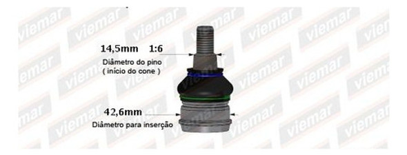 Kit X2 Rotulas Superiores Viemar Para Ford Ranger 2012-19 1