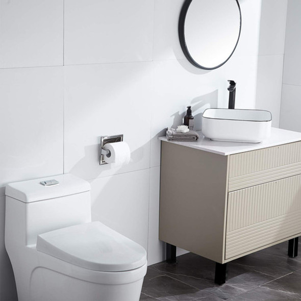 Porta Rollo Empotrado Elegante  Practico Papel Higienico 1