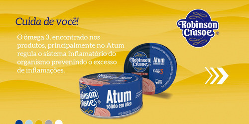Kit 12 Atum Sólido Em Óleo Robinson Crusoe 170g 1