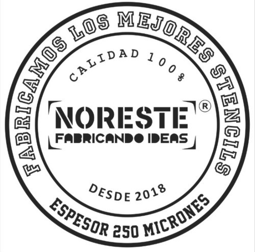 Kit X 10 Stencils Frases Positivas 9x9cm Kit#3 Noreste Ideas 1