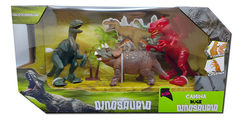 Set Dinosaurios X3 Chicos 7095 Raptor Triceratops Dragón Cta 0