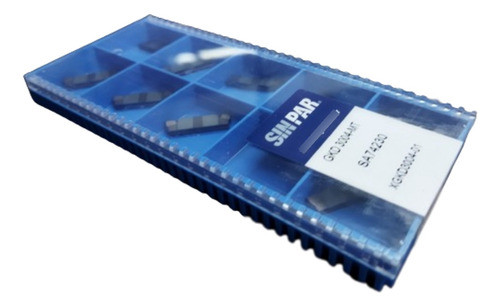 Caja 10 Insertos Ranurado Sinpar Gkd 2002-mt 2 Mm Inoxidable 1