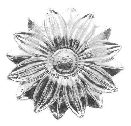 Aplique Flor Reja Adorno Aluminio 135mm Atornillar - 1 Un. 0