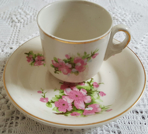 Dúo Café Taza, Platillo Loza Inglesa Antigua. 0