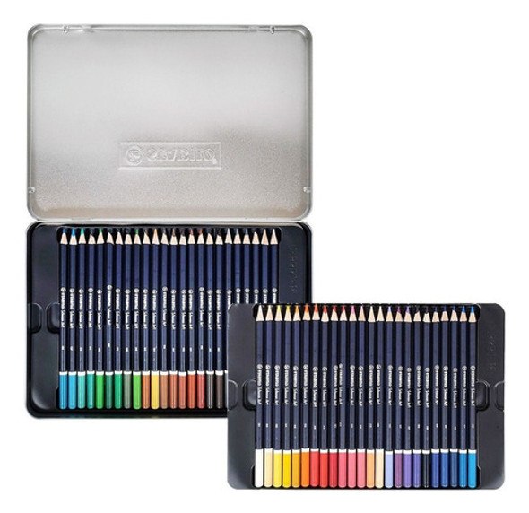 Lápices De Dibujo Stabilo Schwan Art Lata / 48 Colores 1