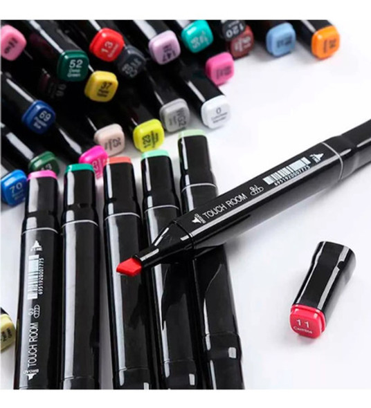Marcadores 24 Colores Doble Punta Estuche Con Cierre 1