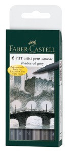 Faber-castell Artístico 5141 Marcador Pitt Artist Pen X6 Sha 0