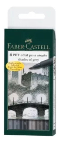 Faber-castell Artístico 5141 Marcador Pitt Artist Pen X6 Sha 0