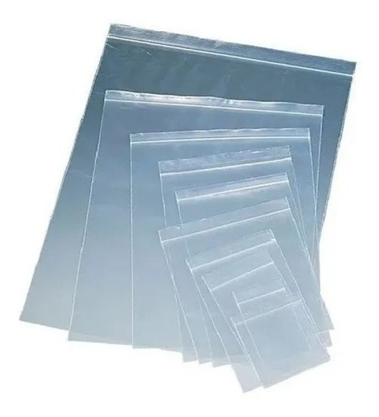200 Un Zip Lock Saquinho Abre Fecha Zipado 7x10 Transparente 0