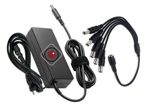 Fuente Switching 12v 6a Amp + Pulpo 1x5 Camara Tira Led Cctv 0