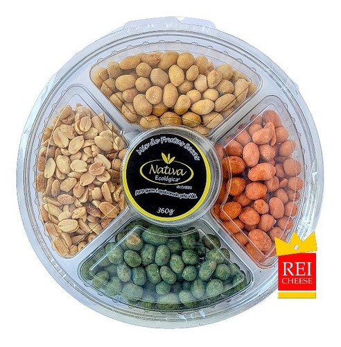 Kit Com 18 Bandeja Mix De Amendoim Crocante Nativa 360g 0