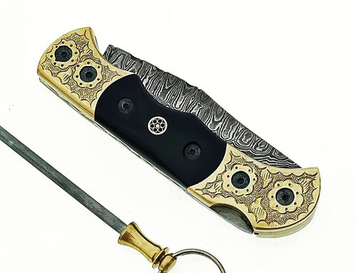 Cuchillo De Caza Dessi, Con Estuche/hecho A Mano/plegable 0