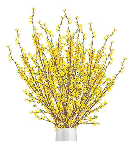 Rnsunh Ramas Artificiales De Forsythia 4 Piezas 39.4 Pulgada 0