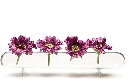 Cebollino - Flauta Hudson, Florero De Vidrio Transparente Ún 0