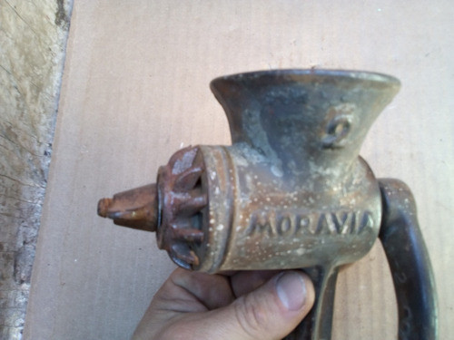 Antigua Maquina Moravia N.2 Fundicion 26,5 Alto - 21,5 Prof. 1