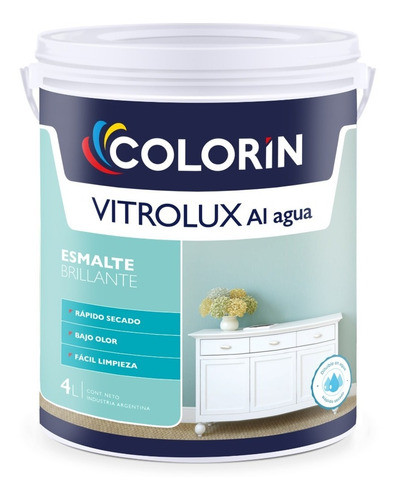 Esmalte Al Agua Vitrolux Brillante X 4l Don Luis Mdp 0