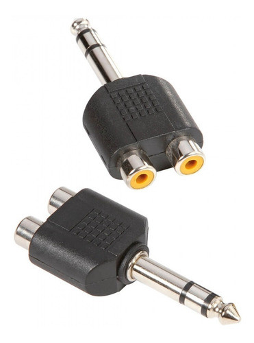 Adam Hall 7549 Adaptador 2 Rca Hembra A 1 Plug Stereo Macho 1