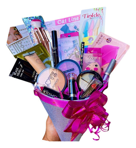 Ramo De Maquillaje Regalo Economico Kit Labial Sombra Rubor 0