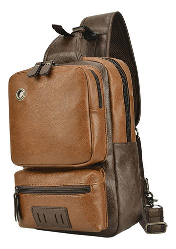 Mochila Tipo Tiracolo Pequena Tiracolo Para Homens Marrom 0