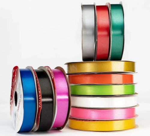 5 Rolos Fita Decorativa Plastica Para Laço Bola 15mmx50mts 1