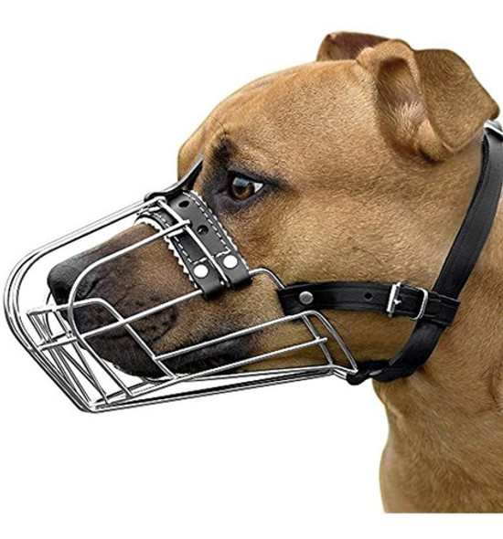 Bronzedog Pitbull Perro Bozal Cesta De Alambre Amstaff Pit B 0