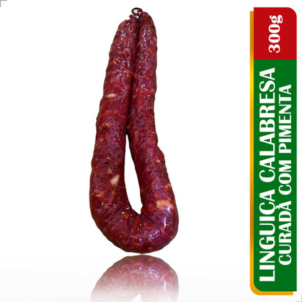 300g Linguiça Curada Com Pimenta Receita Italiana - Unidade 1