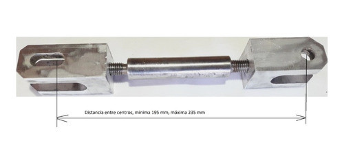 Tensor  Regulable Con Horquillas Aluminio En Ambos Extremos 1