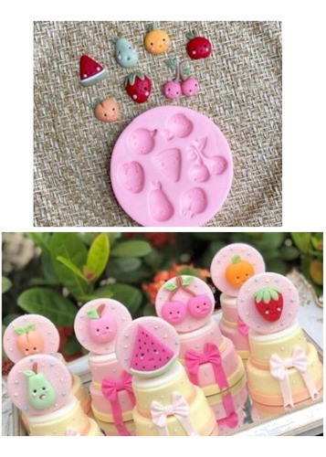 Molde De Silicone Frutas Shopkins 0