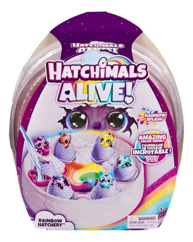 Hatchimals Alive Huevos Figuras Rainbow Hatchery 19206 0