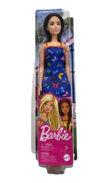 Muñeca Barbie Vestido Azul Basica Mattel Original 0 Muñeca Barbie Vestido Azul Basica Mattel Original 0