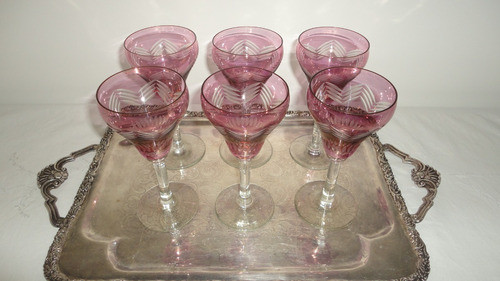 Copas Antiguas Para Vino Talladas Bordeaux Divinas Miralas 1