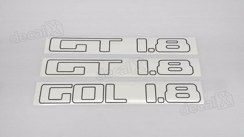 Kit Adesivo Volkswagen Gol Gt 1.8 Laterais E Traseiro 0