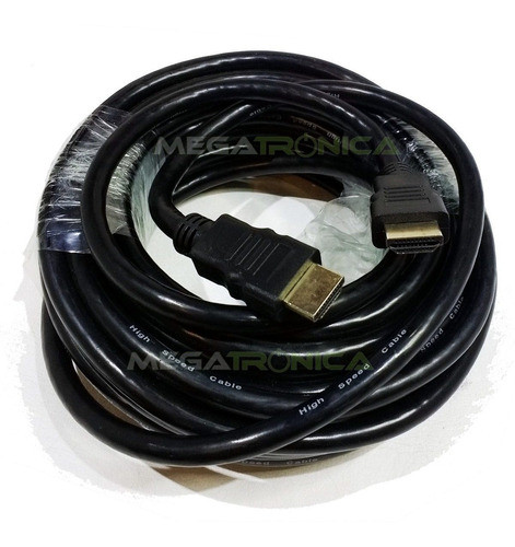 Cable Hdmi 10 Metros Reforzado 7mm Pc Ps3 V1.3 Dorado Oferta 0