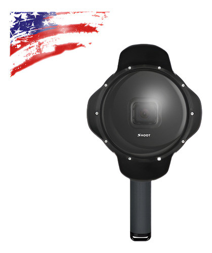 Buceo 6'' Puerto Domo Lente Cámara De Vivienda A Shell Funda 0